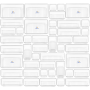 Clear Acrylic Drawer Organizer Bins 4 Sizes Cosmetic Kitchentrays - 44 Piece