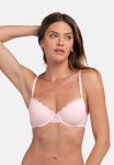 Jaylani 2PACK Light Padded Demi Bra - Pink ivory
