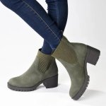 Madison Ella Ankle Boot - Olive - 8