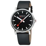 EVO2 Black Vegan Leather Analogue Watch 43MM