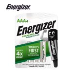 Energizer Recharge Powerplus Aaa Card 4 - Ns