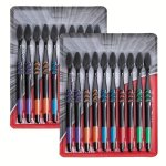 10 Pcs Soft Bamboo Charcoal Manual Toothbrushes With Soft Bristles For Teeth Gums For Deep Cleaning Oral Care At Home For Daily