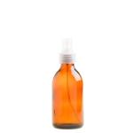 200ML Amber Glass Generic Bottle With Atomiser Spray - Natural 28 410