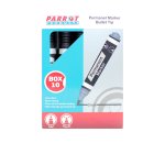 Permanent Markers Bullet Tip - Box 10 - Black