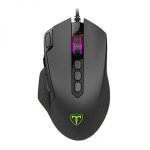 T-dagger Battle 8000DPI 10 BUTTON|180CM Cable|rgb Backlit Gaming Mouse – Black