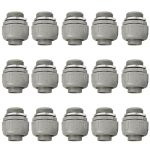 Hdhaoda Conduit Connectors 1 Inch Liquid Tight Connector Npt Non-metallic For Pvc Electrical Flexible Conduit Fittings 180 Degre
