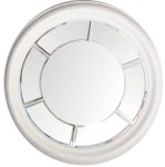 White Tone Distressed Window Mirror 1210 X 1210