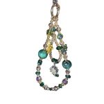Green Field Daisies Crystal Mobile Phone Hanger