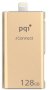 Iconnect 128GB USB 3.0/APPLE Certified Mfi Lightning Dual Flash Drive - Gold