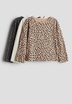 3 Pack Long-sleeved Tops - Multi