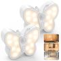 Motion Sensor Light Rechargeable Butterfly Night Light With Auto/on/off