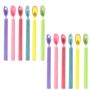 Rainbow Blaze Party Candles - Colour Flame Birthday Candles - 12 Pack