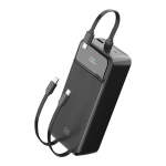 Zs - 30000MAH 22.5W Fast Charging Power Bank With Built-in Cables - White