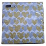 Endless Hearts Serviettes 3 Ply 20 Piece