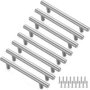 8 PC Kitchen Cabinet HANDLES-20CM Drawer Cupboard Furniture Pulls - Silver