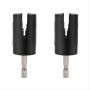2 Pcs Electric Guitar Bass Knob Winder Drill Bit String Winder