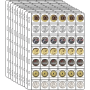 10X 42 Pockets Coin Holder Without Coin Shipping Sheet Clear Storage Collection Album Folder Book Medallion Coin Stamp Coins Token Medallion Badge Currency Sd