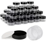 50 Count 1OZ Cosmetic Containers With Lids Bpa Free Plastic Sample Containers Empty Makeup Containers Refillable Cosmetic Jars L