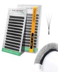 Nagaraku Narrow 3D W Eyelash Extension Small Spacing 3D Clover Lash Supplies Natural Soft Premade Fans Pbt Cluster W Shape Lash