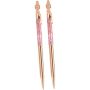 Mermaid Ballpoint Pen 1.0MM Rose Gold Metal Glitter Ink 2PCS Decorative