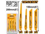 Ingco - Reciprocating Saw Blades Set - 10PCS