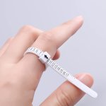 1 PC Ring Sizer Ring Sizer Measuring Tool Finger Size Gauge Reusable Finger Size Measuring Tape Clear And Accurate Jewelry Sizin