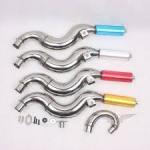 Race Performance Snake Pipe - Red Blue Yellow Silver