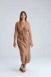 Knot Dress - Large Natural