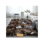 Smte New Premium Fluffy Carpet rug & Complementary Tieback And Keyring Coffee Mix With Keychain