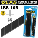 Olfa Blades Excel Black 10 PK Carded Ultra Sharp 18MM