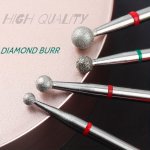 4PCS Cuticle Drill Bits 7.62 81.28CM Professional Cuticle Clean Drill Bits For Nail Drill Round Ball Head Cuticle Cleaner Remove