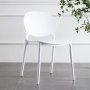 Ariana Cafe Chair - White - Fine Living