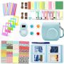 10-IN1 Instax MINI 8 & 9 Camera Case & Accessories Bundle - Ice Blue