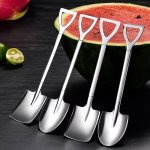 Stainless Steel Shovel Spoon Set: Perfect For Serving Fruits And Desserts