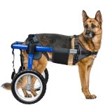 Virbraroo Dog Wheelchair For Back Legs Dog Wheelchair With All-terrain Tires & Durable Bearings Large Dog Wheelchair For Back Le