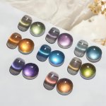 Sparkling Cat Eye Gel Nail Polish - 10ML Reflective Holographic Finish With Glass Beads Lead-free & Scent-free Uv Soak-off Varni