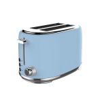 Swan Retro 2 Slice Stainless Steel Blue Toaster