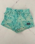Naartjie Green Faded Heart Shorts 2 3Y