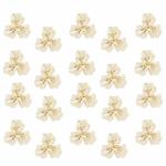 20PCS Rhinestone Pearl Embellishments Faux Pearl Flower Buttons Embellishments Pearl Brooch Flatback Buttons For Wedding Home De
