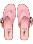 Pink Buckle Sandals - 7 Pink
