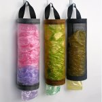 Space-saving Kitchen Garbage Bag Organizer - Durable Polyester Hanging Storage For Trash Bags