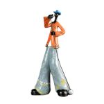 Viodmss Jazz Band Player Figurines Vintage Musician Figure Resin Statues Desktop Ornament Retro Sculpture Home Indoor Decor A