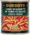 Long Spaghetti In Tomato Sauce Vegetables