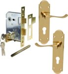 Mackie Lock Set Vic Cyl Gbl Scrl