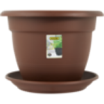 Addis Chocolate Brown Venus Plant Pot 44CM