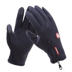 Hkxy Bicycle Motorcycle Waterproof Gloves Outdoor Sport Warm Windproof Thermal Touch Gloves Riding Running Bike Cycling Gloves H