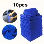 10PCS Microfiber Car Cleaning Towel Automobile Motorcycle Washing Glass Household Cleaning Small Towel