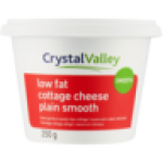 Crystal Valley Plain Smooth Low Fat Cottage Cheese 250G