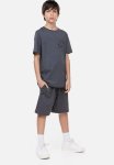 Printed Sweatshorts - Dark Grey & Splatter Print