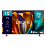 Hisense 70 Inch A6N Series Uhd Smart Tv - Resolution 3840 X 2160 Static Contrast Ratio 4000:1 Viewing Angle Horiz / Vert Degrees 178/178